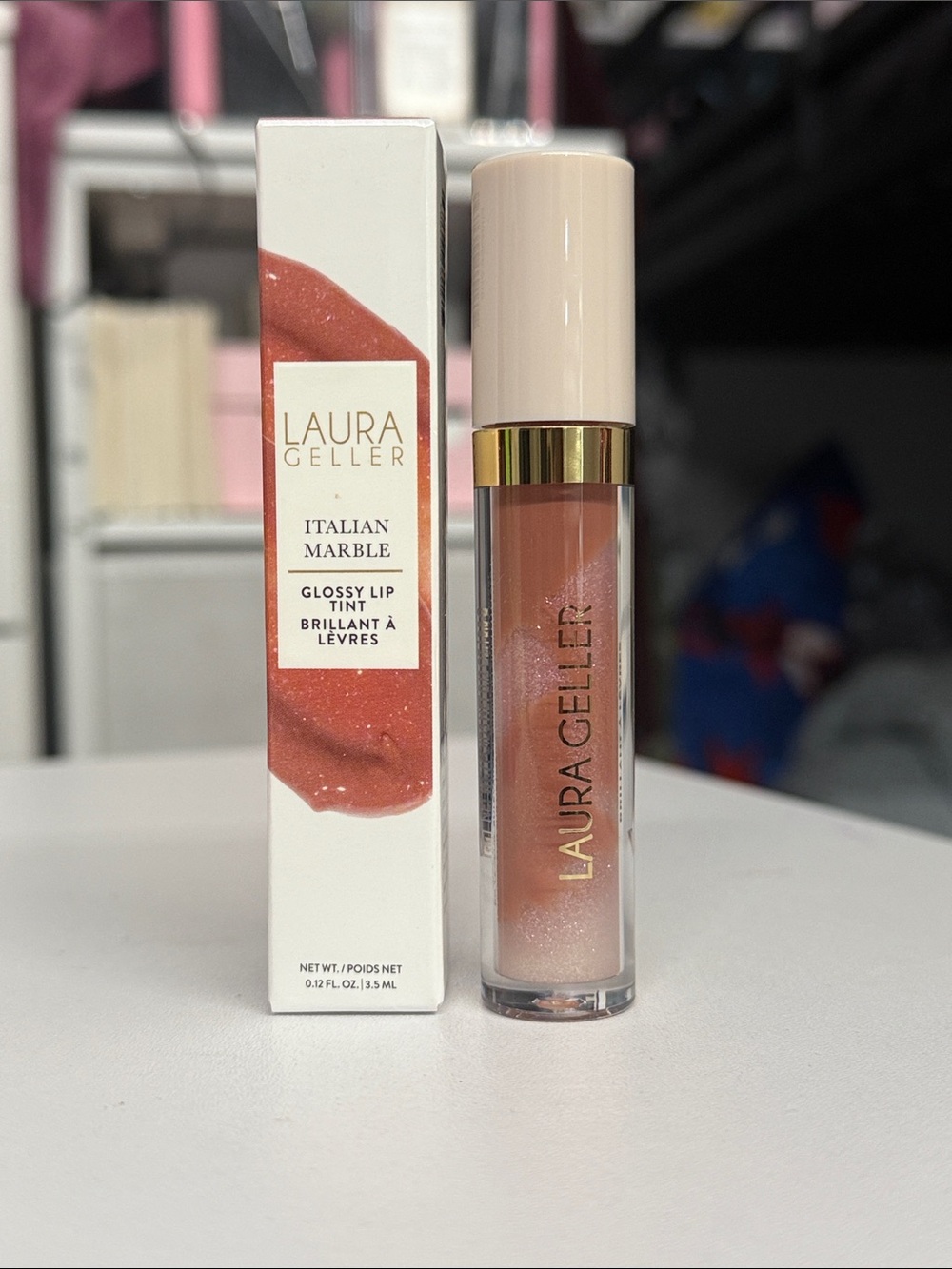 Laura Geller Glossy Lip Tint in summer Paloma